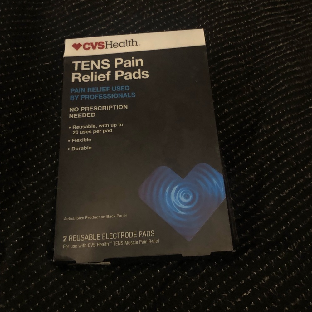 NWOT in Box TENS Pain Relief Pads (2 electrode pads) by CVS Health
